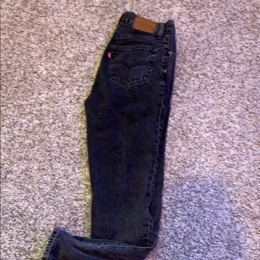 Levi black mom jeans